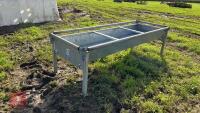 8' GALVANISED CATTLE FEED TROUGH - 2