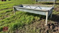 8' GALVANISED CATTLE FEED TROUGH - 4