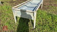 8' GALVANISED CATTLE FEED TROUGH - 6