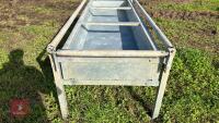 8' GALVANISED CATTLE FEED TROUGH - 7