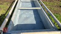 8' GALVANISED CATTLE FEED TROUGH - 8