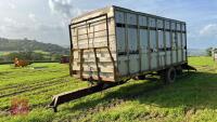 21' LIVESTOCK CONTAINER + BALE TRAILER