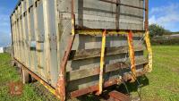 21' LIVESTOCK CONTAINER + BALE TRAILER - 8
