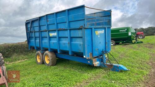 WEST 10T TWIN AXLE SILAGE TRAILER