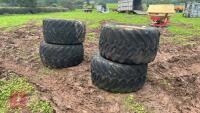 4 WHEELS AND TYRES