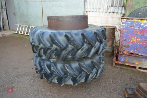 PAIR OF STOCKS 16.9 R30 DUAL WHEELS