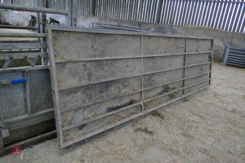 12' 6'' GALVANISED SHEETED GATE (10)