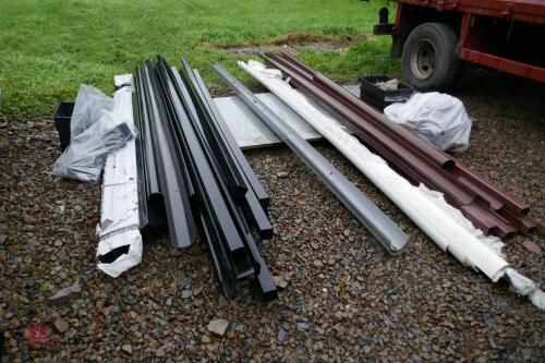 LARGE QUANTITY OF PLASTIC GUTTERING