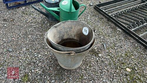 2 GALVANISED BUCKETS