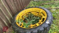 2 X 9.5 R44 ROW CROP WHEELS AND TYRES - 3