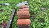 QTY OF ROOF RIDGE TILES - 2
