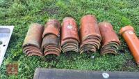 QTY OF ROOF RIDGE TILES - 4