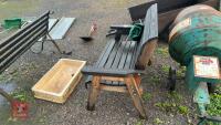 WOODEN BENCH AND COVER - 2