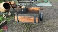 5' X 3' WOODEN CAR TRAILER - 3