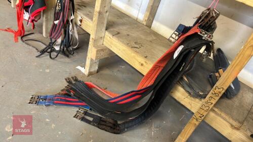 5 EXERCISE GIRTHS & 1 RACING GIRTH