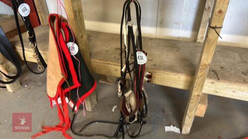 3 EXERCISE BREAST GIRTH or BREASTPLATE