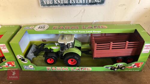 TOY TRACTOR AND TRAILER