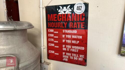 MECHANIC SIGN