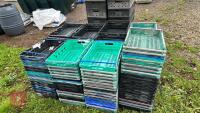 LARGE QTY OF STACKING TRAYS - 2