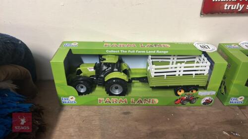 TOY TRACTOR AND TRAILER