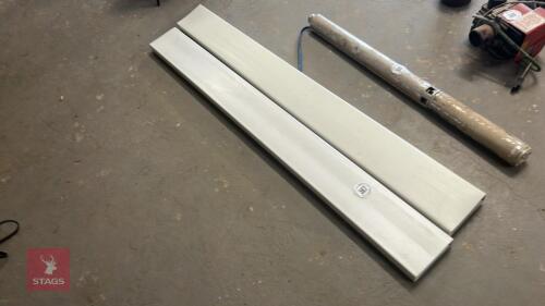 2 LENGTHS OF PVC DUCTING
