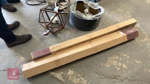 2 CURTAIN RAILS