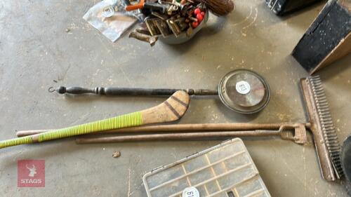 WARMING PAN,HURLEY, RAKE ETC