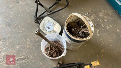 2 BUCKETS OF NAILS