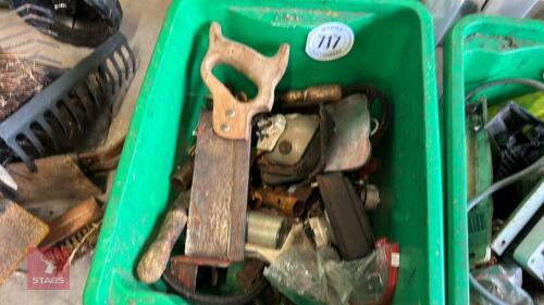 BOX OF HAND TOOLS