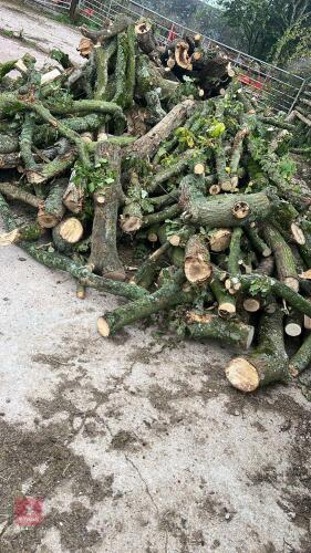 APPROX 4 TON OF MIXED ASH & OAK WOOD