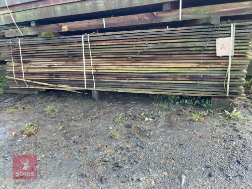 114 LENGTHS OF TREATED CLADDING