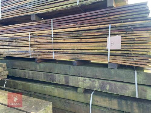 144 LENGTHS OF TREATED CLADDING