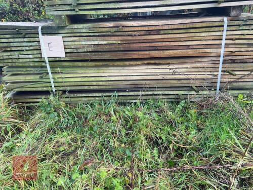 120 LENGTHS OF TREATED CLADDING