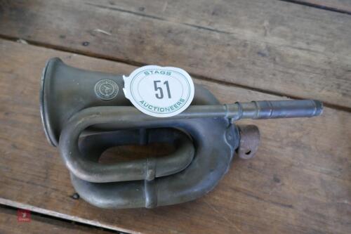 VINTAGE COPPER CAR HORN (51)