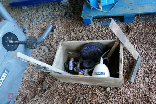 WOODEN BOX OF TOOLS (93)
