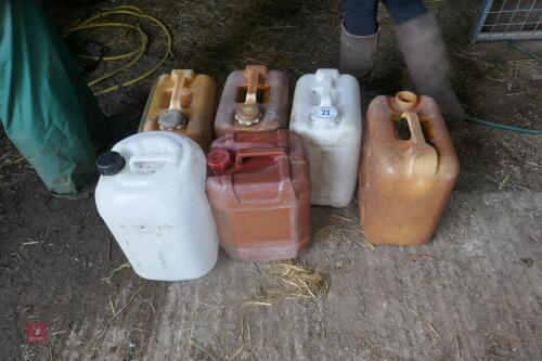 6 WATER STORAGE DRUMS (23)