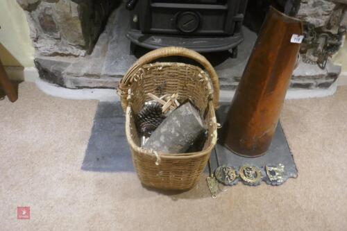 COAL SCUTTLE & LOG BASKET (118)