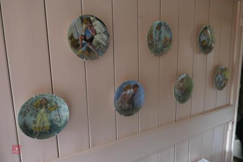 7 ORNATE PLATES (124)