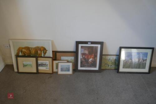 QTY OF EQUINE/HUNTING PRINTS (132)