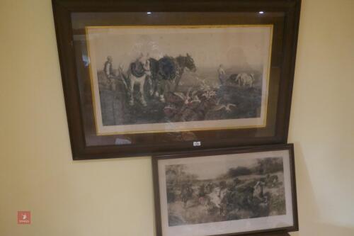 2 LARGE EQUINE PRINTS (134)