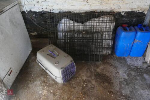 2 PET CAGES AND CARRIER