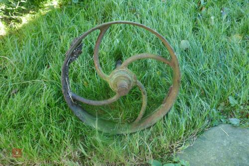 LARGE CAST IRON WHEEL