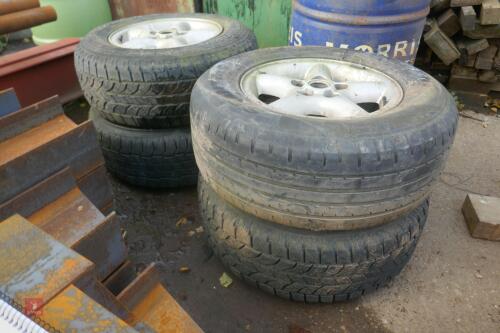 4 X ALLOY WHEELS & TYRES (255/65 R16)