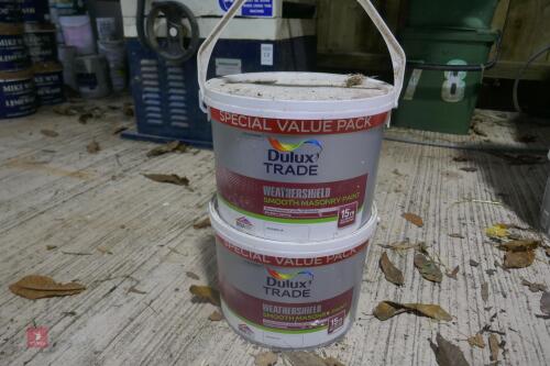 2 X 7.5L DULUX MAGNOLIA WEATHERSHIELD