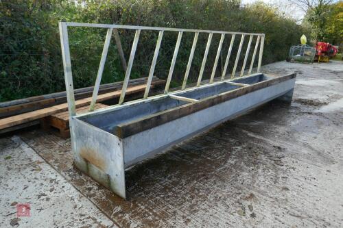 BATEMAN 15' CATTLE FEED BARRIER/ TROUGH