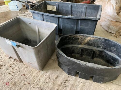 3 LARGE PLASTIC WATER TANKS