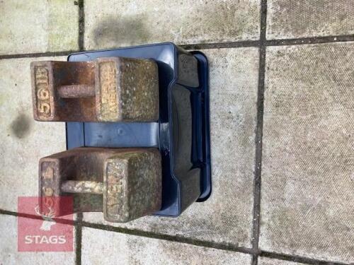 2 X 56LB WEIGHTS