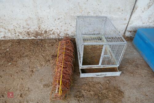 GALVANISED MESH CHICKEN CRATE