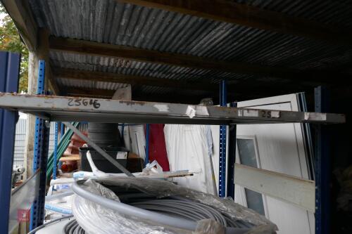 METAL SHELVES AND PIPE