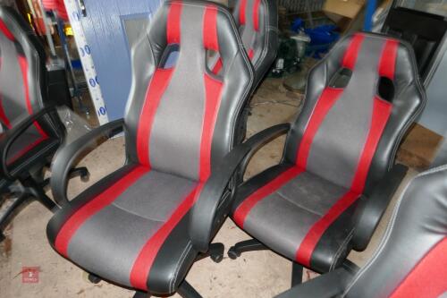 BOARDROOM TABLE & 6 MATCHING CHAIRS